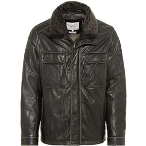 camel active Leren herenjack, antraciet, 64
