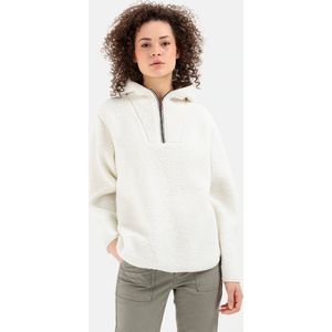 camel active Teddy Sweatshirt met capuchon - Maat womenswear-L - Wit
