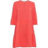 Camel Active - Mousseline Jurk - Coral - Katoen - Ademend