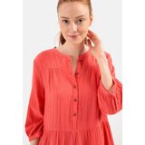 Camel Active - Mousseline Jurk - Coral - Katoen - Ademend
