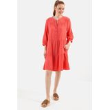 Camel Active - Mousseline Jurk - Coral - Katoen - Ademend