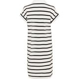 camel active Polo jurk in piqué katoen - Maat womenswear-M - Wit-Blauw