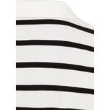 camel active Polo jurk in piqué katoen - Maat womenswear-M - Wit-Blauw