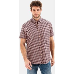 Camel Active - Korte Mouwen Overhemd - Blauw - Katoen