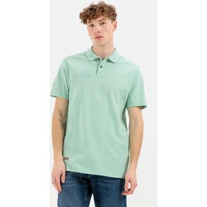 camel active Piqué poloshirt voor heren van puur katoen, pastelgroen, S