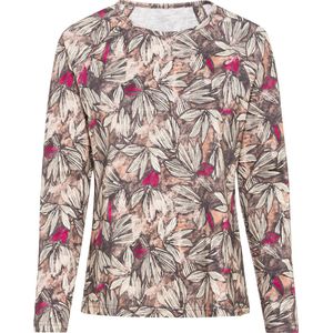 camel active Damesshirt met lange mouwen van biologisch katoen, Magnolia, XL