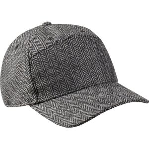 camel active Cap met wol in visgraatmotief - Maat menswear-OS - Grijs