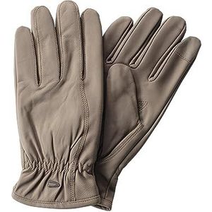 camel active Heren Matter Lederhandschuh Mittens, Schwarz, M, zwart, M