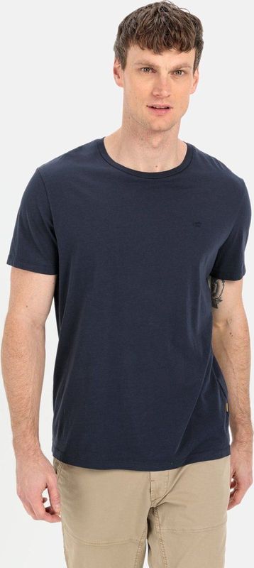 camel active Basic T-shirt van duurzame organic cottonenswear - Donkerblauw