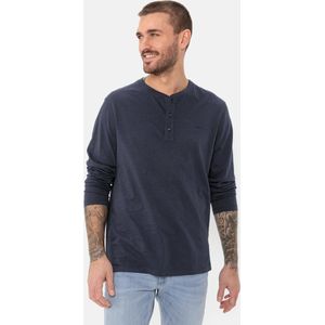 camel active Henleyshirt, mit Logostickerei