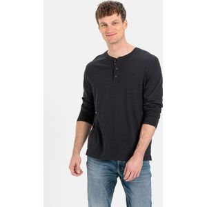 Camel Active - Henley Shirt - T-shirt - Biologisch Katoen - Casual Look