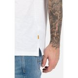 camel active Henleyshirt met korte mouwen van zuiver katoenenswear - Wit