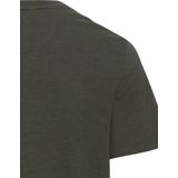 camel active - Henleyshirt - Groen - Korte Mouwen - Zuiver Katoen