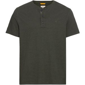 camel active Henleyshirt met korte mouwen van zuiver katoenenswear - Groen