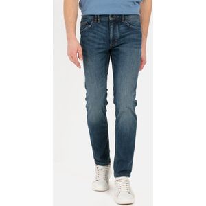 camel active Madison Jeans voor heren, slimfit, stretch, donker indigo