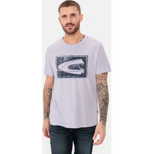 camel active Jersey T-shirt gemaakt van gecertificeerd biologisch katoenenswear - Lavendel