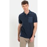 Camel Active poloshirt korte mouw donkerblauw
