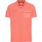 Camel Active - Piqué Poloshirt - Oranje - Gecertificeerd Organic Cotton