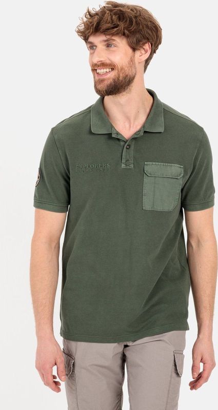 Camel Active - Polo - Groen - Katoen - Wijde Fit