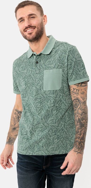 Camel Active poloshirt korte mouw groen