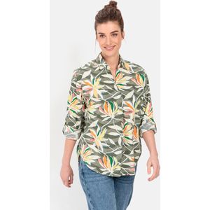 Camel Active - Overhemdblouse - Veelkleurig - Katoen - Relaxte Pasvorm