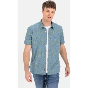 Camel Active - Overhemd - Korte Mouwen - Bloemenprint - Katoen