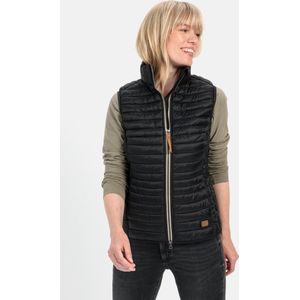 camel active Gewatteerd damesvest van gerecycled polyamide, zwart, 40