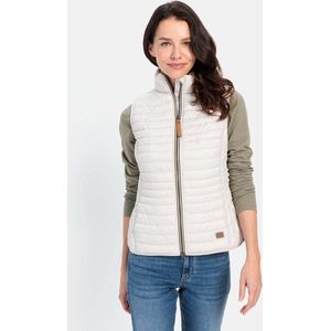 Sportief Gewatteerd Vest - Zwart - Materiaalmix - Licht Getailleerd