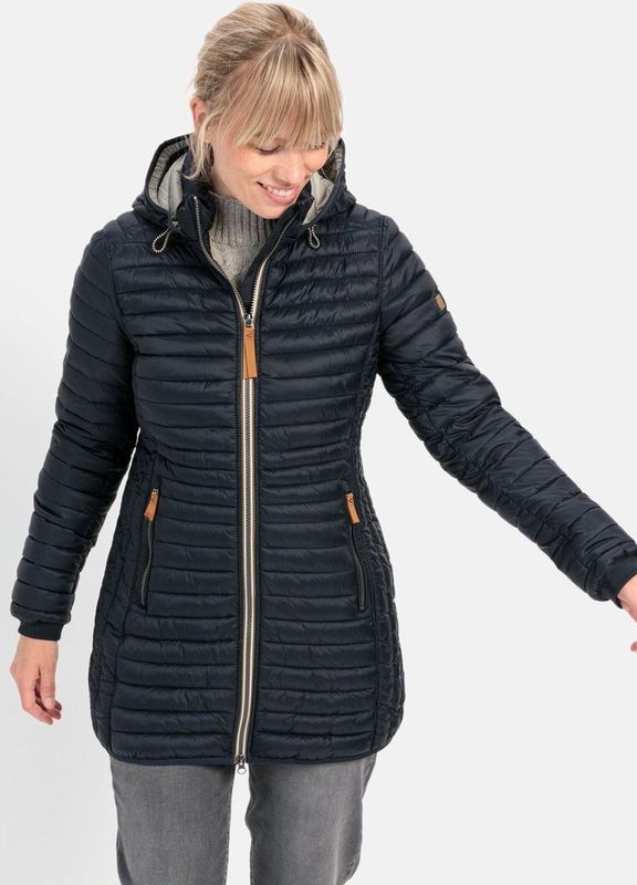 camel active - Gewatteerde Jas - Donker Blauw - Gemaakt van Gerecycled Polyamide