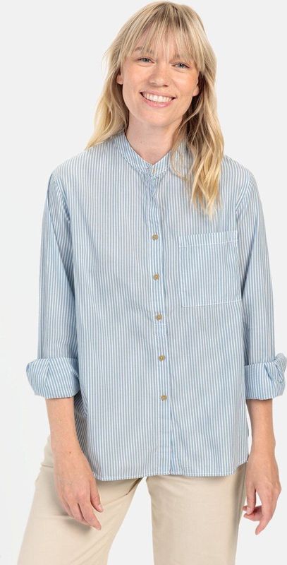 Camel Active - Blouse - Gestreept - Katoen - Relaxte Snit