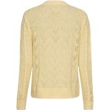 Getwijnde meisjestrui vanille