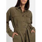 camel active - Overhemdjurk - Donker kaki - Met Stoffen Strikceintuur