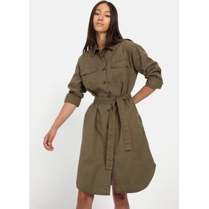 camel active - Overhemdjurk - Donker kaki - Met Stoffen Strikceintuur