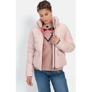 camel active Cropped pufferjack van gerecycled polyester - Maat womenswear-44 - Roze
