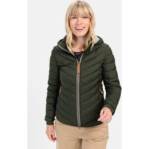 camel active - Gewatteerd Jack - Donker Groen - Gerecycled Polyester - Winddicht en Waterafstotend