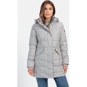 camel active - Gewatteerde Jas - Grijs - Met Afneembare Capuchon
