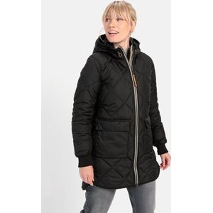 camel active Steppmantel aus recyceltem Polyester Markenlabel