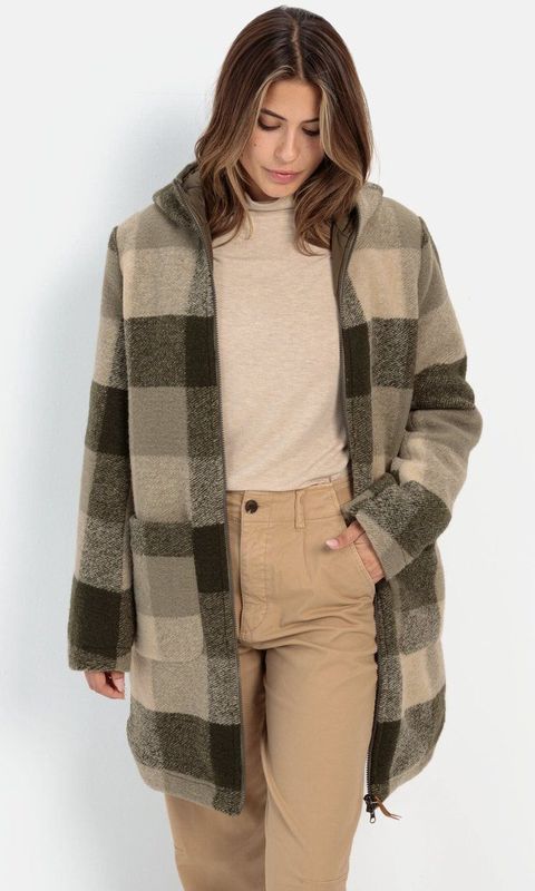 camel active Coat, Kaki check, 44