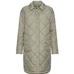 camel active Gewatteerde damesjas van gerecycled polyester, Salie groen, 34