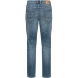 Jeans - Indigo Bleached - Five-Pocketsstijl - Riemlussen - Knoop en Ritssluiting