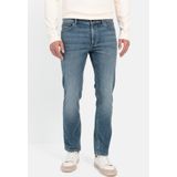 Jeans - Indigo Bleached - Five-Pocketsstijl - Knoop en Ritssluiting