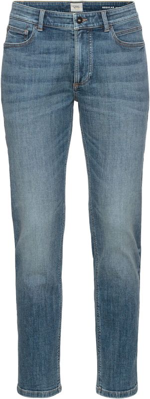 Jeans - Indigo Bleached - Five-Pocketsstijl - Knoop en Ritssluiting