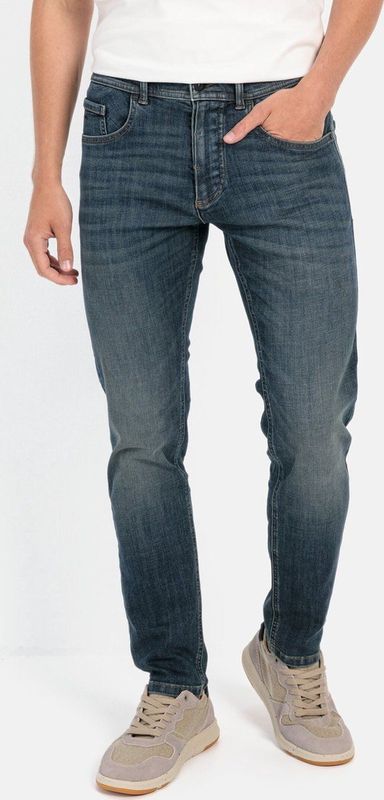 camel active - fleXXXactive® Jeans - Blauw - Katoen - Regular Fit