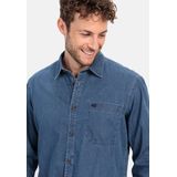 camel active - Lange Mouw Shirt - Nachtblauw - Denimlook