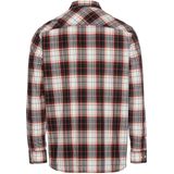 camel active - Lange Mouw Shirt - Baksteenrood - Puur Katoen - Ruitpatroon