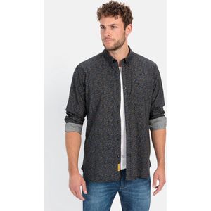 camel active - Lange Mouw Shirt - Zwart - Minimal Print