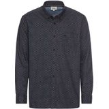Camel Active - Overhemd - Donkerblauw - Geprint - 100% Katoen