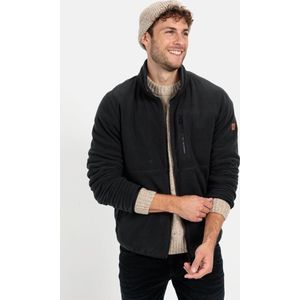 camel active Fleecejack van gerecycled polyester - Maat menswear-L - Donkerblauw