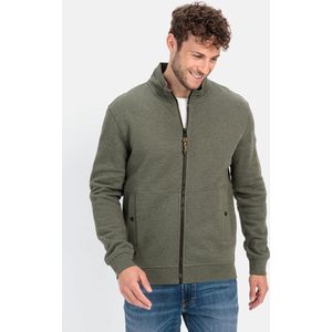 Camel Active - Sweatvest - Groen - Katoen/Polyester - Wijde Fit