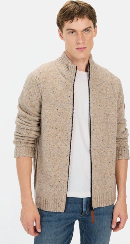 camel active Gebreid jack, zand, XXL